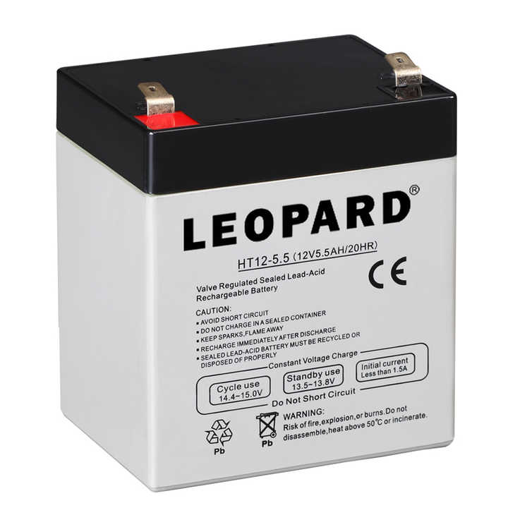 12V 5.5 Ah Maintenance-Free Gel Battery for Solar Energy Storage Systems Deep Cycle Battery LEOPARD