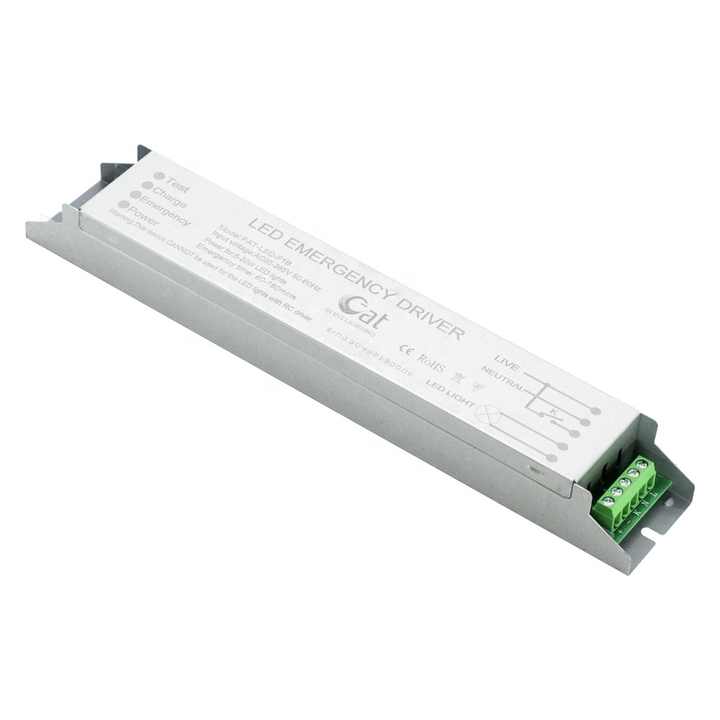 LED Emergency Backup Power Supply 3-20W Full Power Output Dustproof for LED Down Light Flood Light High Bay Light Street Light Outdoor Lighting Applications FAT