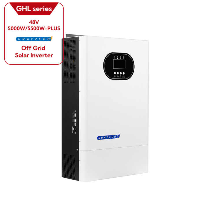 Urayzero 5KW 5.5KW 48V Pure Sine Wave Grid Hybrid MPPT Hybrid 5000w 5500w Charging Controller