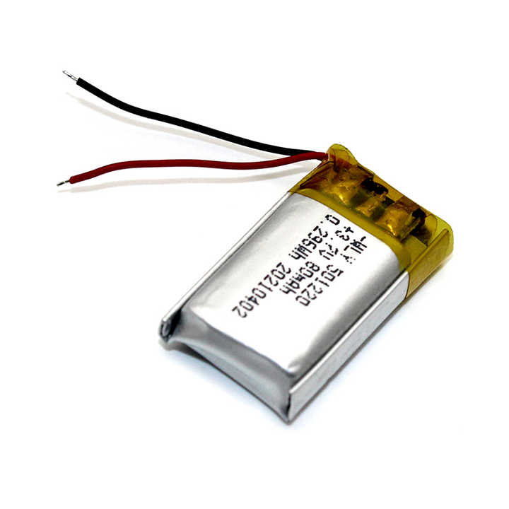 Lithium Polymer Battery 501220 80mAh 3.7V High Quality Rechargeable for Headset and Consumer Electronics WLY