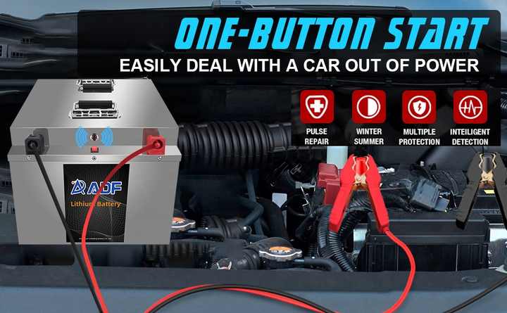 LiFePO4 Power Battery 24V 300Ah Start-Stop Function for Golf Carts Trucks Boats ADF