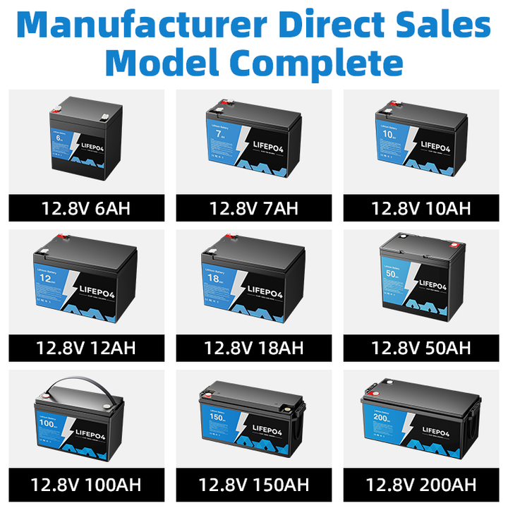 Lifepo4 Battery 12V 24V 36V 48V High-Capacity Deep Cycle Energy Storage System for RV Golf Cart Solar Power Home Backup BPI