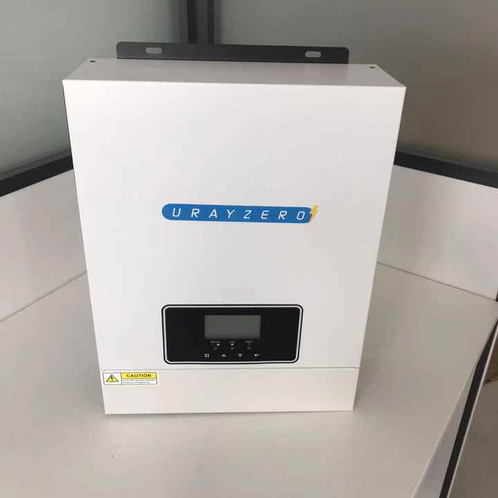 3000W 3kW Solar Hybrid Inverter Off Grid Pure Sine Wave LCD Display 24VDC to 230VAC 98% Efficiency for Home Use Solar Power System URAYZERO