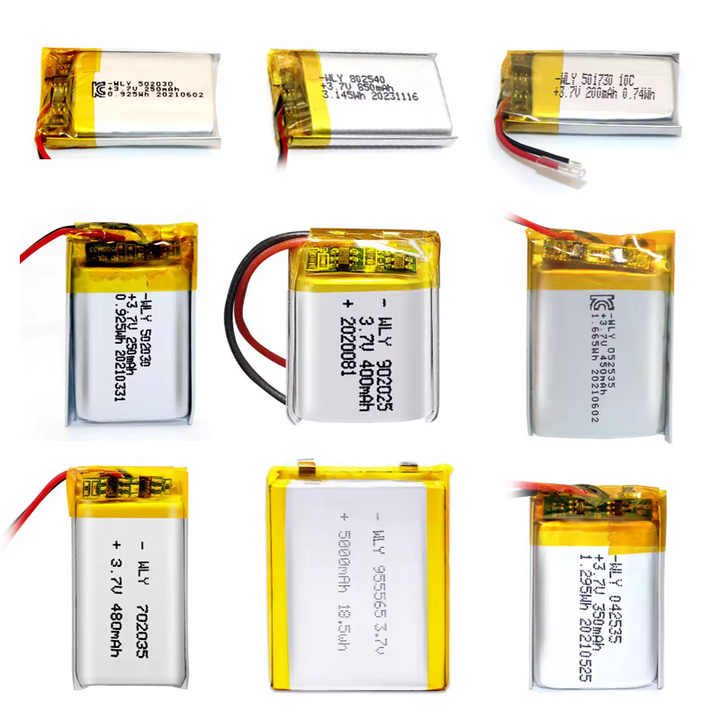 350835 80mAh 3.7V Lithium Polymer Rechargeable Battery with High Energy Density for Toys and Consumer Electronics WLY