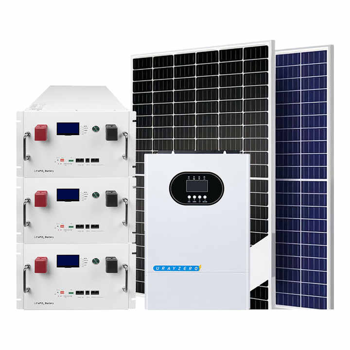 Solar Power System Off-Grid with Battery and Inverter 3KW-50KW Home Use Monocrystalline Silicon MPPT Controller Urayzero