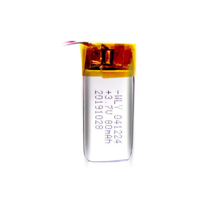 Rechargeable Lithium Polymer Battery 401224 80mAh 3.7V High Energy Density for Toys and Consumer Electronics WLY