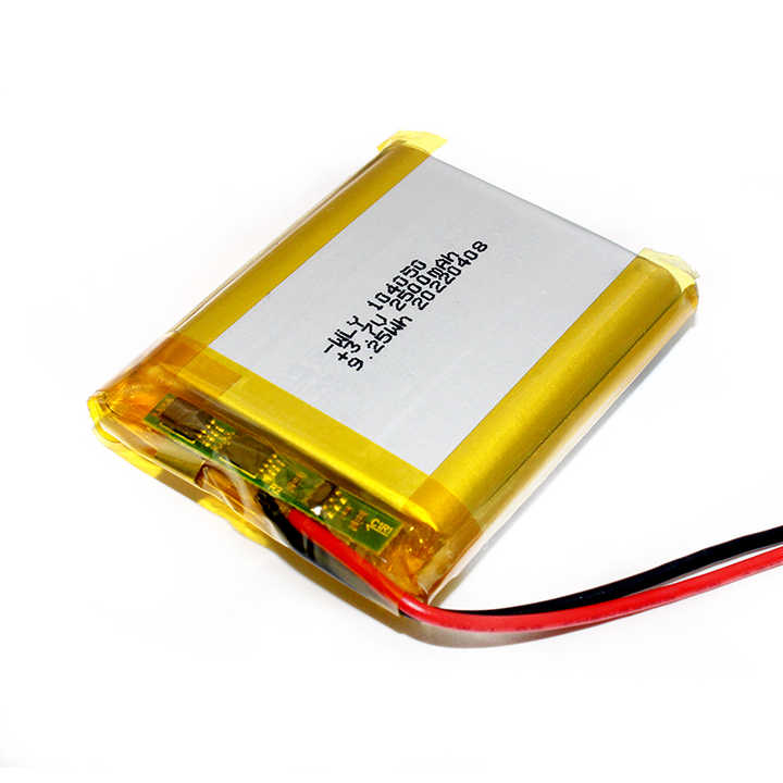 Lithium-ion Polymer Battery 3.7V 2500mAh 104050 High-Capacity Power Storage for Consumer Electronics Toys Power Tools Wiliyoung
