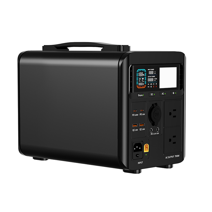 700W Outdoor Camping Travel Mobile Emergency Portable Solar Power Station Bank 3.2V 210000mAh 672Wh Pure Sine Wave Inverter Lithium Iron Phosphate Battery for RV Outdoor Adventure JNGE