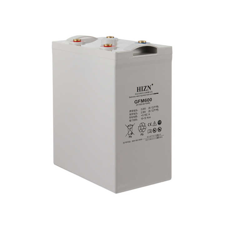 Lead Acid 2V 600Ah Sealed Free Maintenance Deep Cycle AGM Solar Battery Industrial Energy Storage HUIZHONG