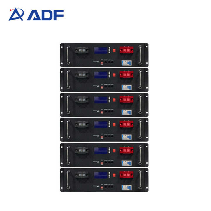 Lithium Lifepo4 Solar Energy Storage Battery 100kWh 51.2V Off Grid Hybrid Grid System Stackable Rack-Mounted ADF