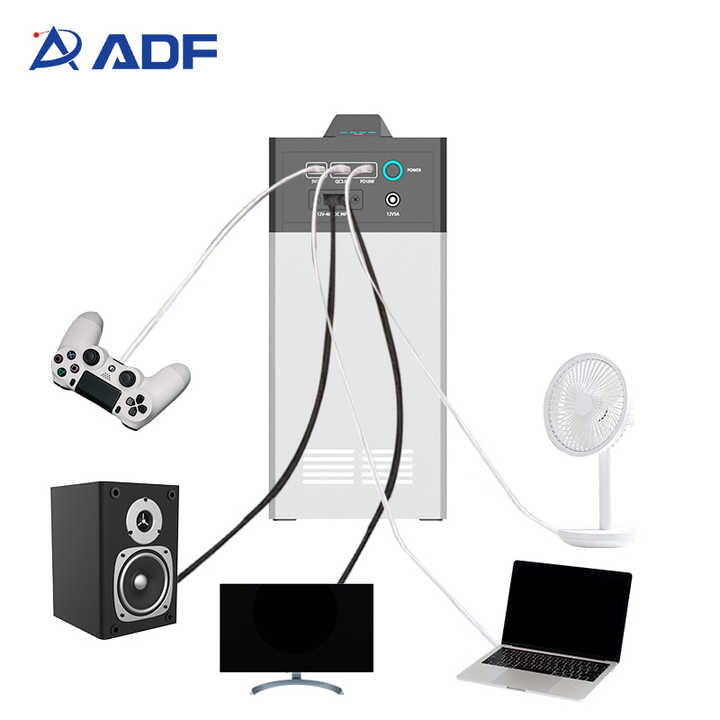 Mini Portable Power Station 1008Wh LiFePO4 Battery AC/DC Output Outdoor Indoor Use ADF