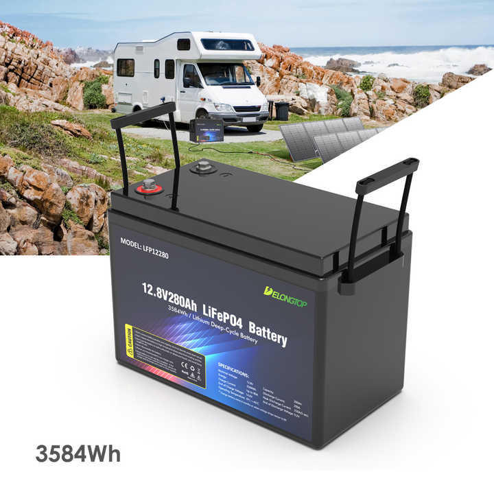 Lithium 12V 150AH 200AH 250AH 300AH 400AH 500AH 600AH 800AH LiFePO4 Battery Pack Long Cycle Life Marine Boat Golf Cart Solar Energy Storage System Delong