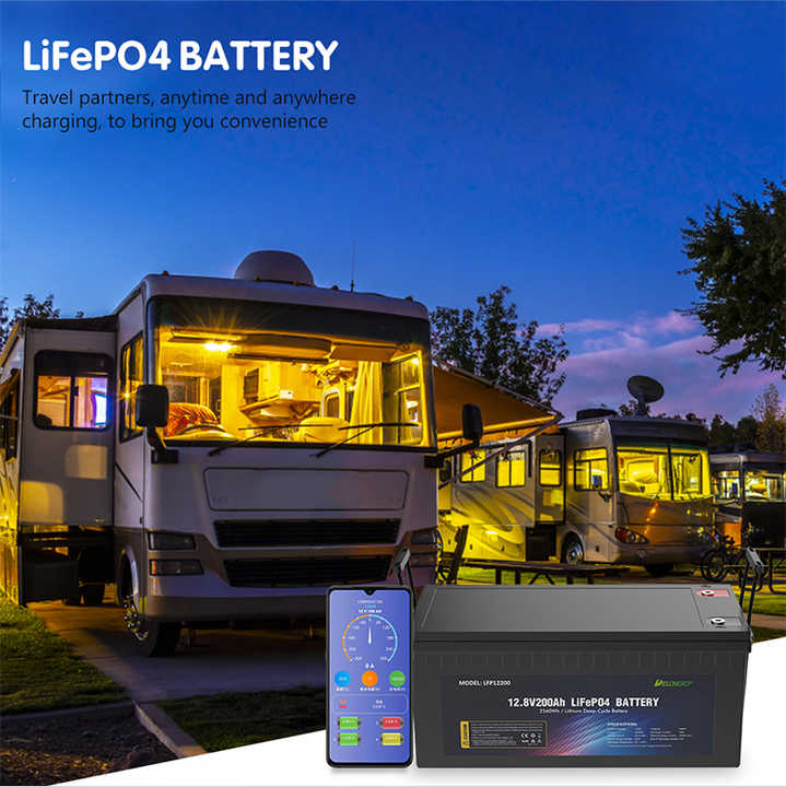 12V Rechargeable Deep Cycle Lithium Ion LiFePO4 Battery 100AH 200AH 300AH 12.8V Solar ESS RV Marine Yacht Battery for Energy Storage Systems Delongtop