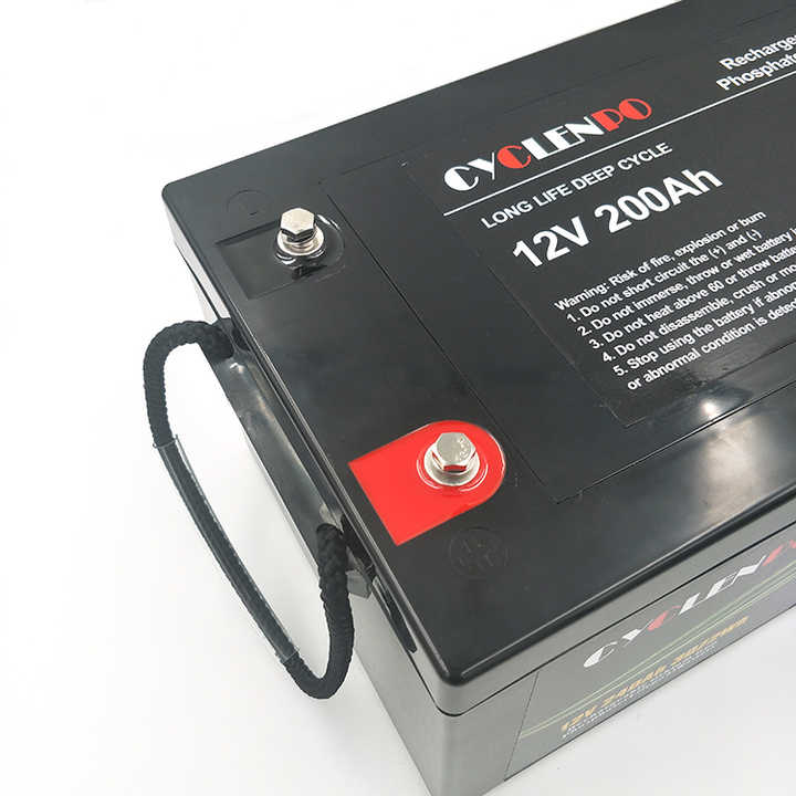 Deep Cycle LiFePO4 12V 200Ah Battery for RVs, Boats, Solar Systems and Electric Vehicles