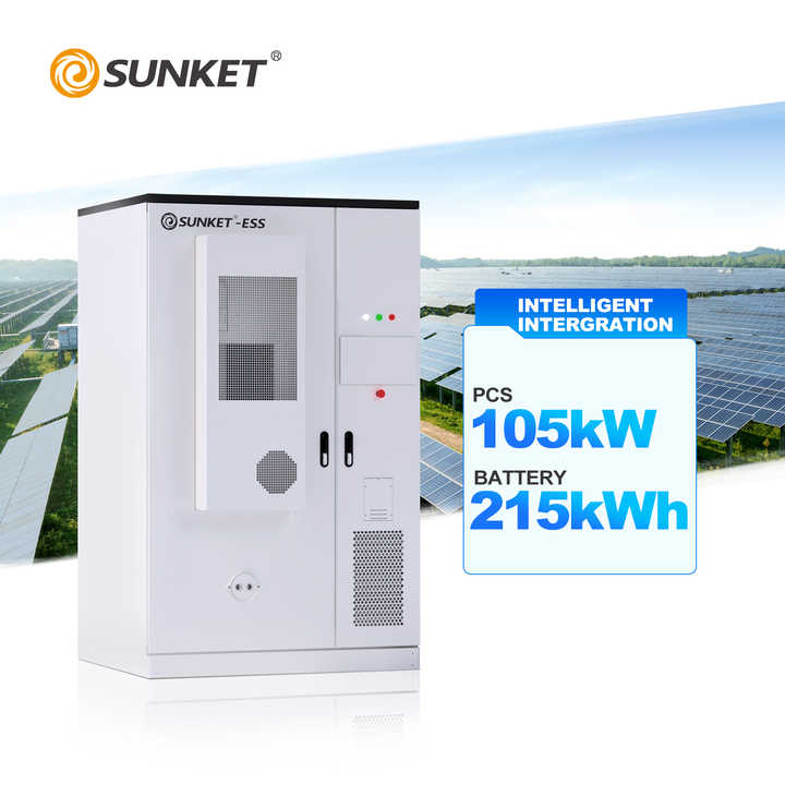 Energy Storage Device 105kWh/215kW Air Cooling System Outdoor Cabinet for Industrial & Commercial Backup Power Sunket