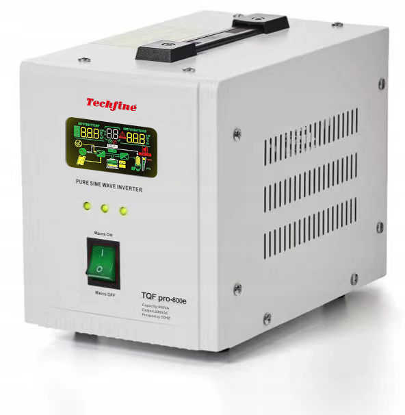 Mini UPS Portable DC to AC 24V 2KVA 1400W Pure Sine Wave High Efficiency Solar Power Inverter for Off-Grid Solar Systems Techfine