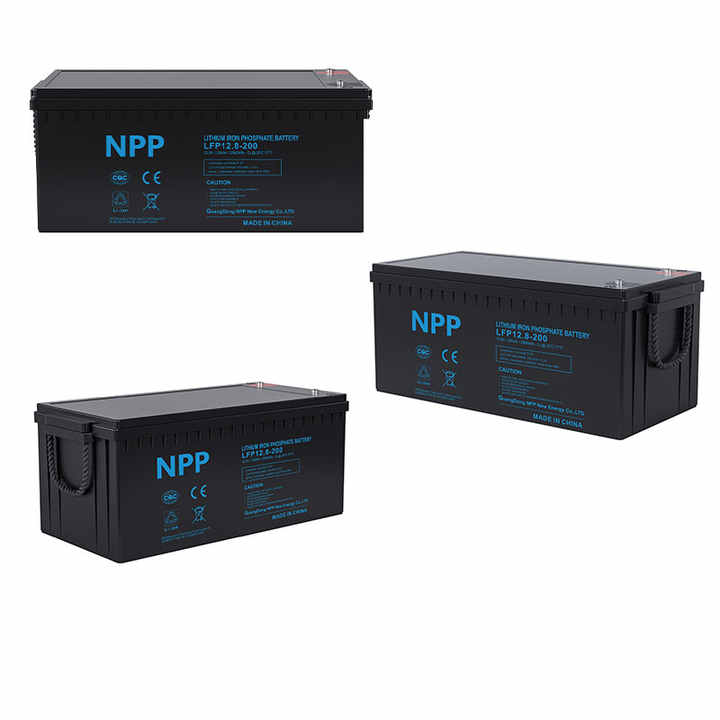 Lifepo4 12v Energy Storage Battery 24v 48v 50ah 100ah 200ah 300ah 400ah Lithium Iron Phosphate Battery with BMS for Solar Power Systems and Home Appliances NPP