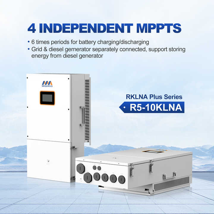 Solar Inverter 10KW 120V/240V Split Phase Hybrid Solar Power System for Residential Energy Storage Megarevo