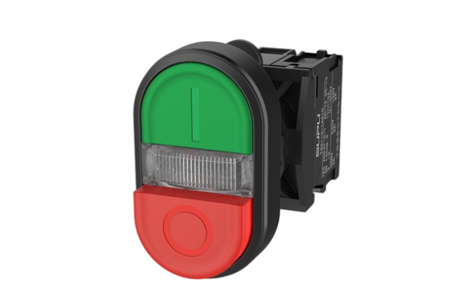 Twin PushButton IP65 Rated for Outdoor Use 500000 Mechanical Endurance Cycles for Industrial and Energy Storage Systems