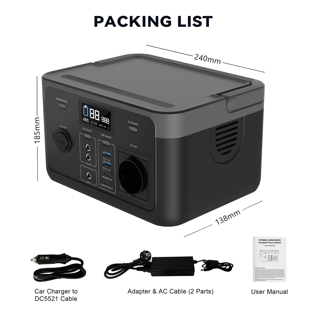 PORTABLE POWER STATION  BP300