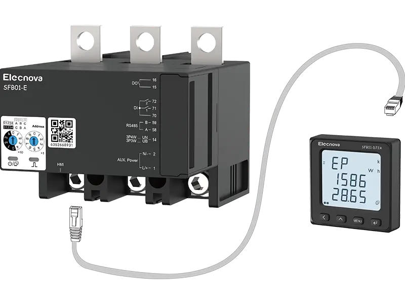 Integrated Multi-functional Power Meter Energy Monitoring Power Quality Analysis Real-Time Data Tracking Elecnova Power