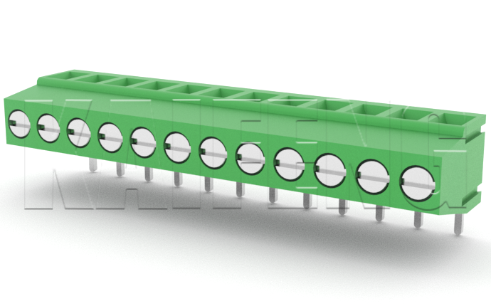 PCB Terminal Block KF128R(H:13.9)-5.08mm Brass Tin Plated Contacts PA66 Housing for Energy Storage & Battery Systems