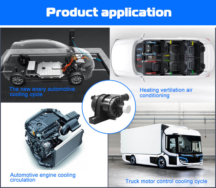 12V/24V Vehicle DC Water Pump P6208 High-Efficiency Automotive Cooling Circulation for New Energy Vehicles HVAC Systems