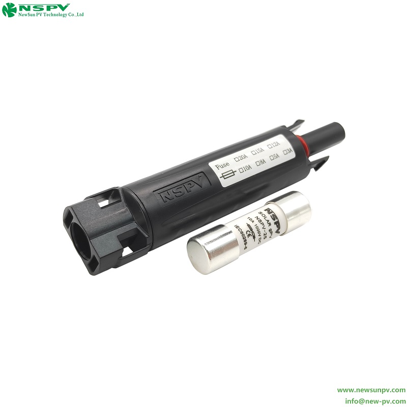Solar Inline Fuse Connector 1000VDC 4 Types Anti-Aging Anti-Ultraviolet Outdoor Use