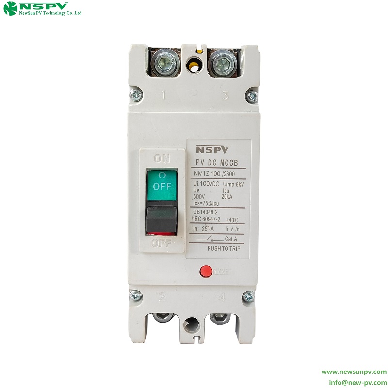 Solar MCCB High Breaking Capacity Circuit Breaker for Overload and Short Circuit Protection in Solar Systems