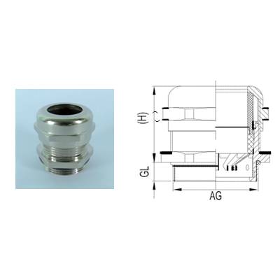 EMC Cable Gland Nickel-Plated Brass Cable Gland for Machine Building and Electrical Equipment Weyer Electric