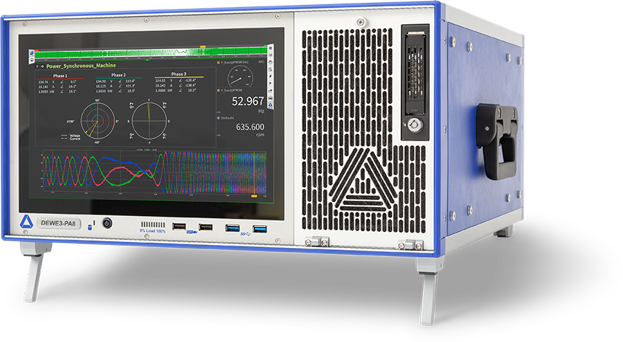 DEWE3-PA8 High-Precision Power Analyzer 8 TRION Slots 16 Power Phases 0.03% Accuracy 1-9 Phase Power Analysis Real-Time 10MS/s Sampling Rate DEWETRON