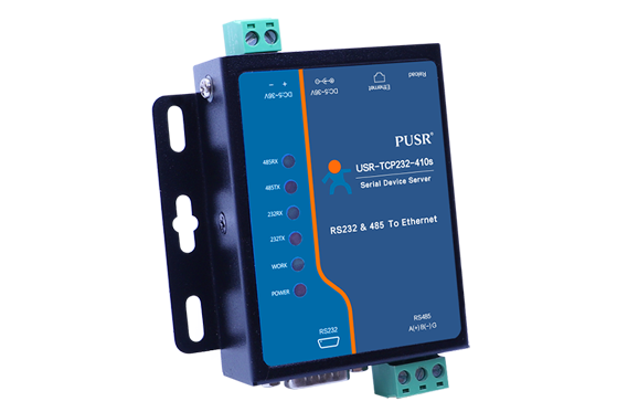 USR-TCP232-410s Dual Serial Port Secure Device Server for IoT Connectivity with MQTT SSL Encryption and Edge Computing