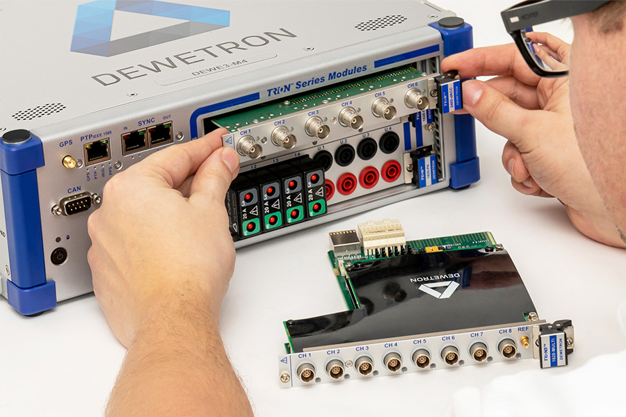 DEWE3-M4 Rugged Portable High-Speed Data Acquisition System for In-Vehicle Battery and Energy Storage Testing