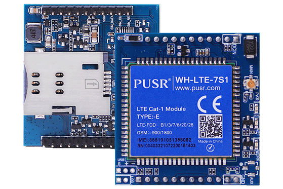 WH-LTE-7S1-E DIP Type LTE Cat 1 Module | GSM & LTE Communication | TCP/UDP, HTTP, MQTT Support | IoT & Payment Terminal Applications