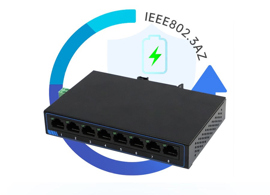 USR-SF1008 8-Port 100M Ethernet Switch Store-and-Forward Technology Compact Design for Small and Medium Offices and Industrial Applications USR