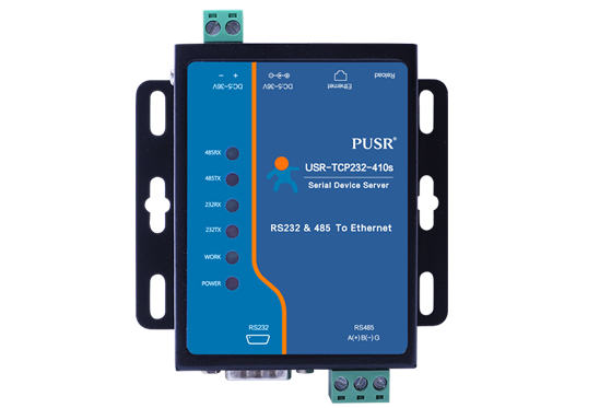 USR-TCP232-410s Dual Serial Port Secure Device Server for IoT Connectivity with MQTT SSL Encryption and Edge Computing
