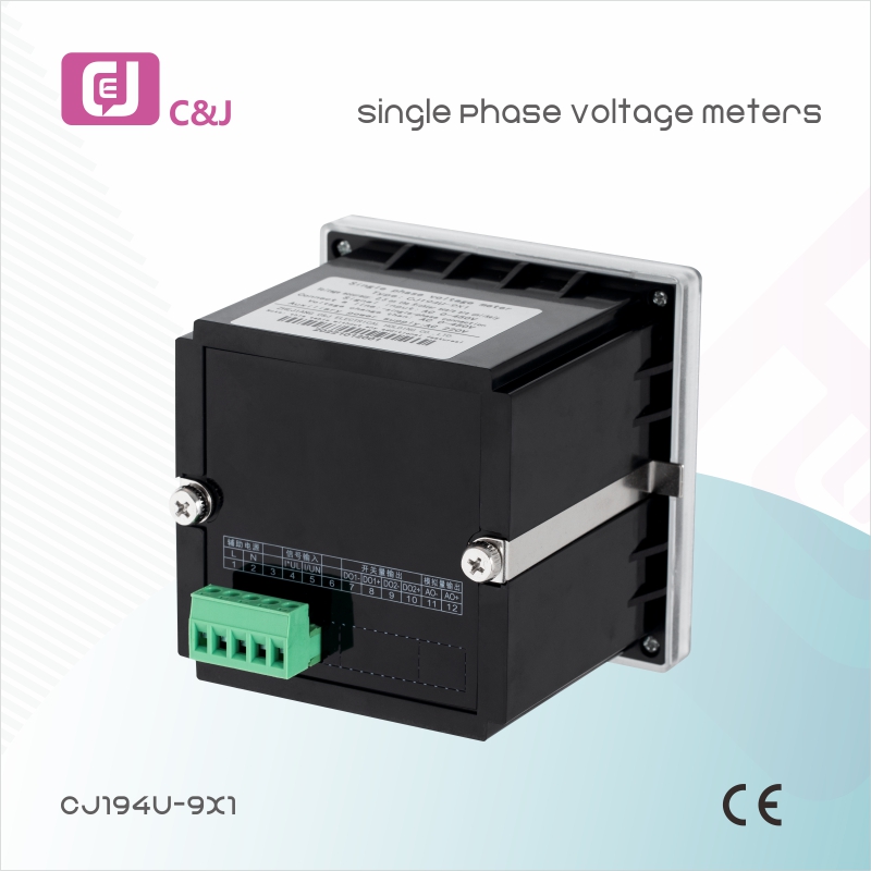 CJ194U-9X1 AC Measuring Voltage Power Grid Energy Meter Single Phase Voltage Meter Programmable With LED Display For Power Grid Automation Systems