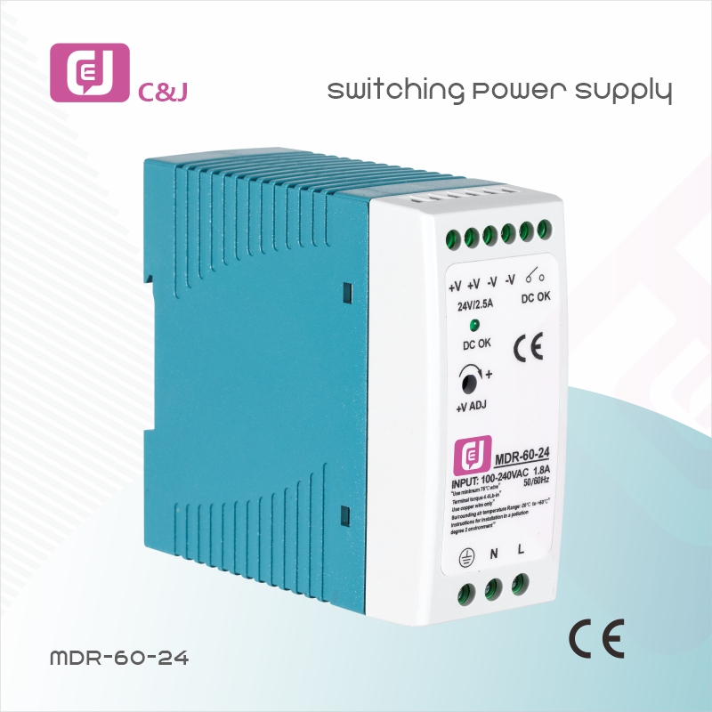 MDR-60-24 AC to DC 100W Industrial Switching Power Supply with High Efficiency and Heat Dissipation for Energy Storage and Battery Systems