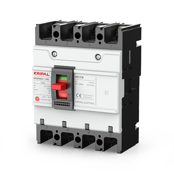 UKM5DC-100PV DC Molded Case Circuit Breaker Overload & Short-Circuit Protection for PV Power Systems KRIPL