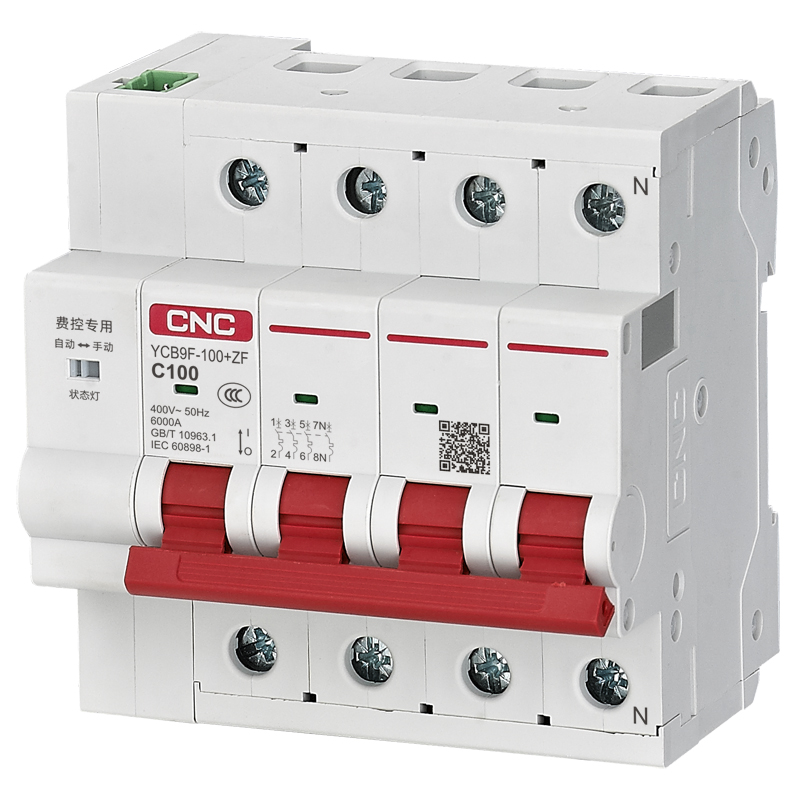Smart MCB 6kA High Breaking Capacity Circuit Protection for Energy Storage Systems YCB9F-100+ZF