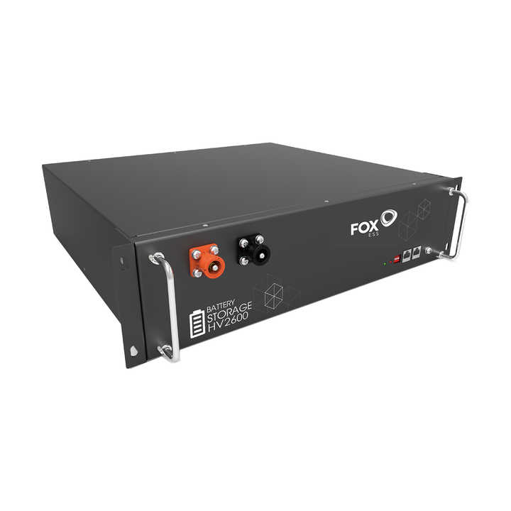 High Efficiency HV LiFePO4 Solar Battery Stackable Energy Storage System 51.2V 2.56kWh for Off-Grid Hybrid Solar Applications FOXESS