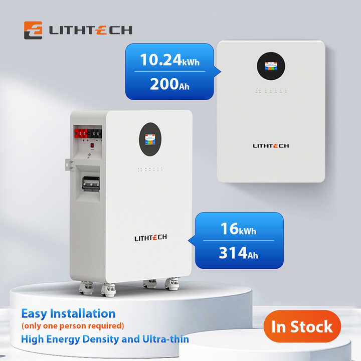 10KW Solar Energy Storage System 48V 100Ah 200Ah 400Ah 5kWh 10kWh 20kWh Wall-Mounted Powerwall Battery for Home Solar Systems Lithtech