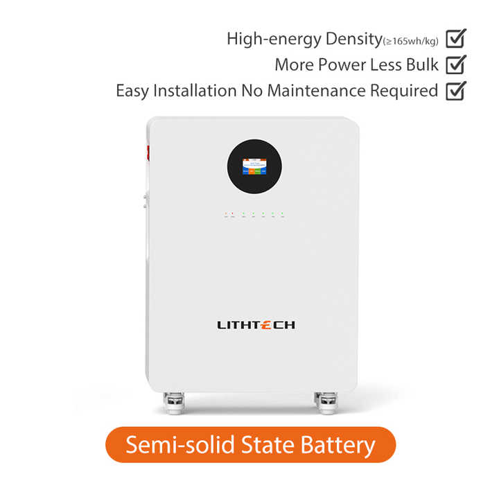 48V 51.2V 15KWH Solar Rebate Program Eligible 280AH Semi Solid Battery for Home Solar Energy Storage System LITHTECH