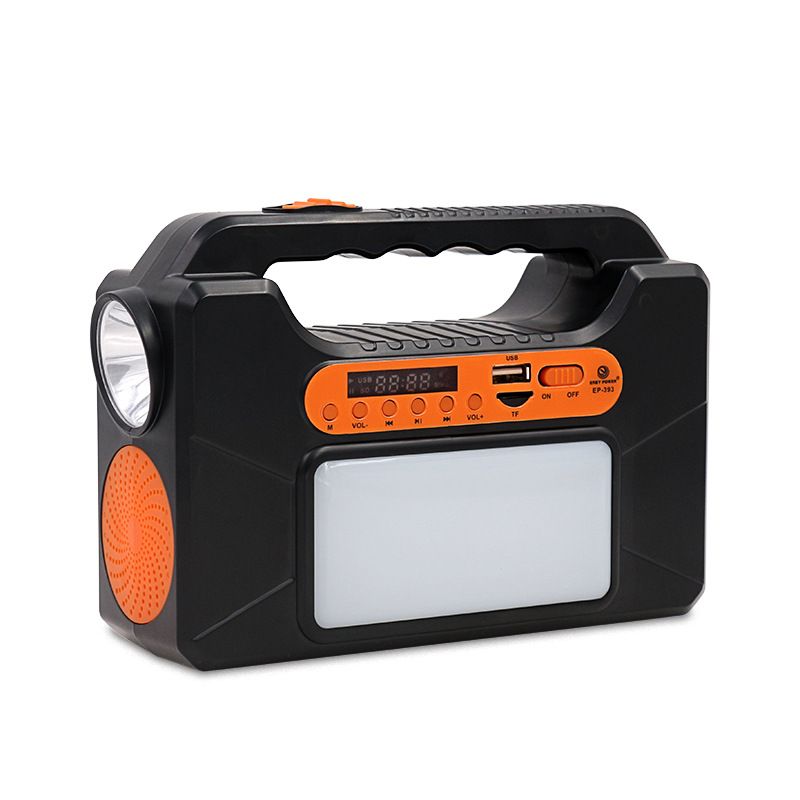 Portable Outdoor Camping LED Light Kit Rechargeable Solar Panel Generator with Lead Acid Battery PWM Controller for Home Use