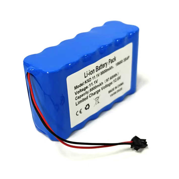 ICR18650-3S4P Li-ion Battery Pack 11.1V 8800mAh High-Capacity Rechargeable Battery for LED Lighting Stage Equipment KXD