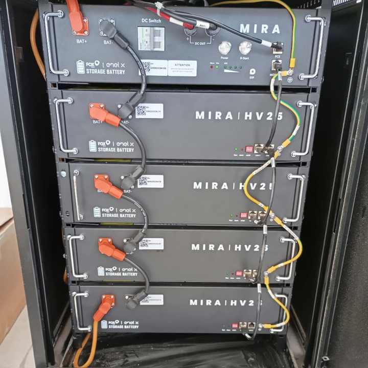 High Voltage Battery Stacked LiFePO4 Battery System 51.2V Solar PV Energy Storage for Home Appliances and Power Tools FOXESS