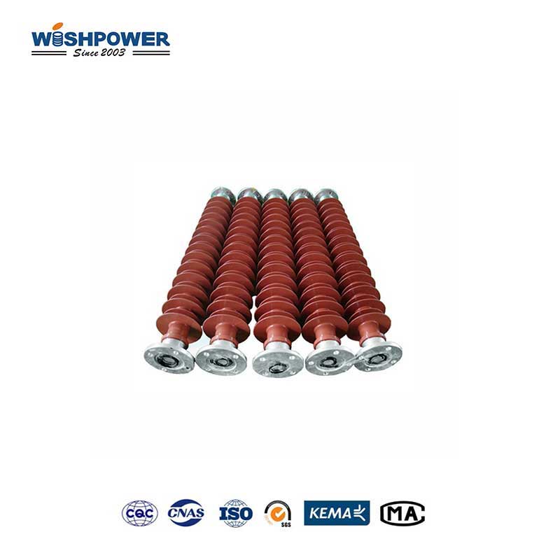 Silicone Rubber Composite Insulator High-Strength Weather-Resistant Electrical Insulation for HV Transmission Systems WISHPOWER