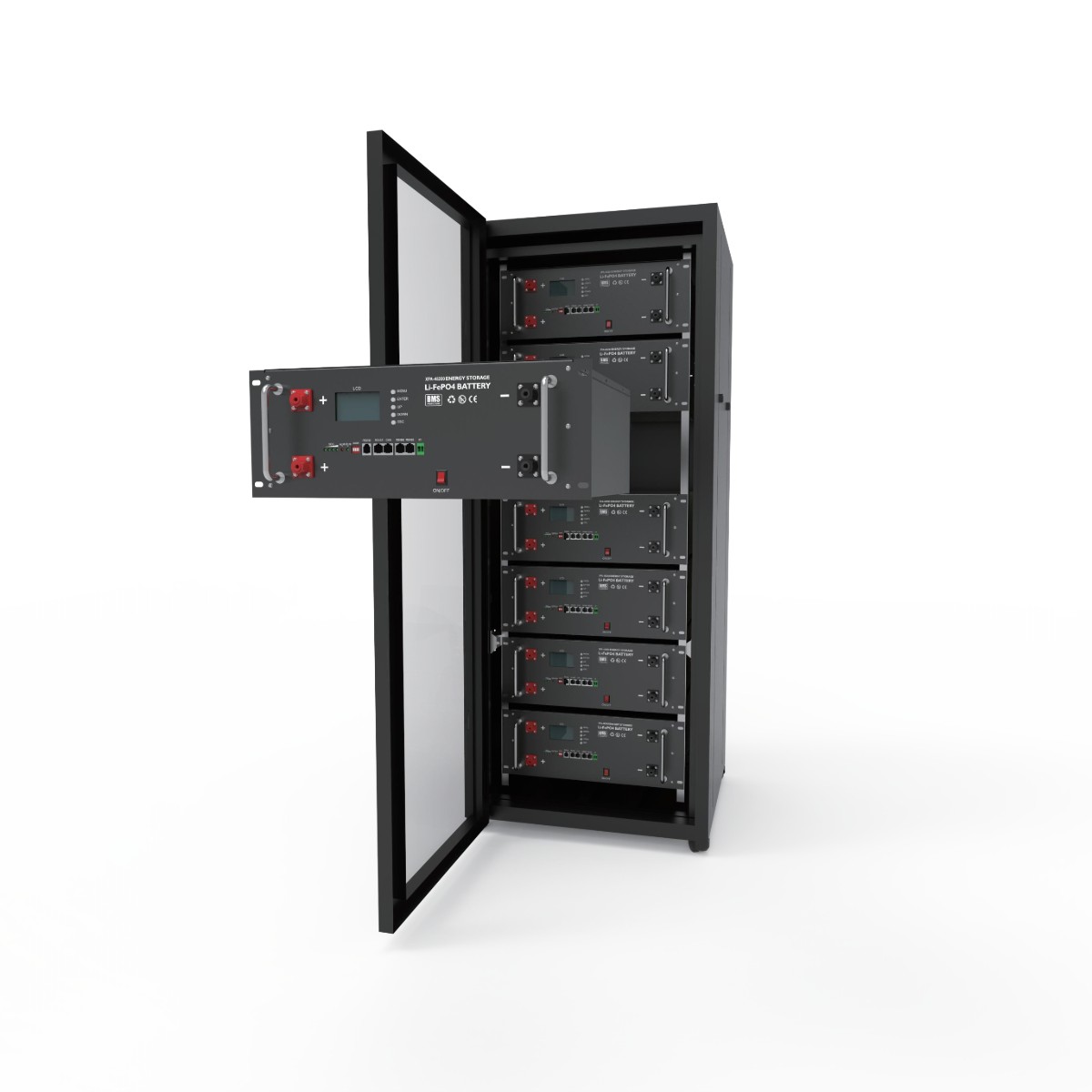 Rack Mounted Energy Storage System 48V 100Ah 4.8kWh LFP Battery Home and Commercial Power Backup Junno Energy