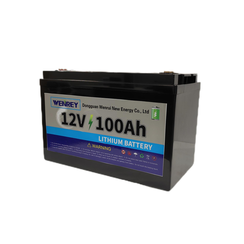 Independent Solar Power for RVs 12V 100Ah Lithium Battery with Long Cycle Life Off-Grid Energy Storage System WENREY