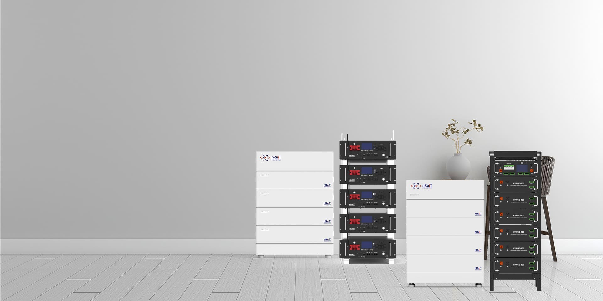 High Voltage Stacked Household Energy Storage System High Voltage 204.8V-614.4V Off-Grid Hybrid Solar Power Storage